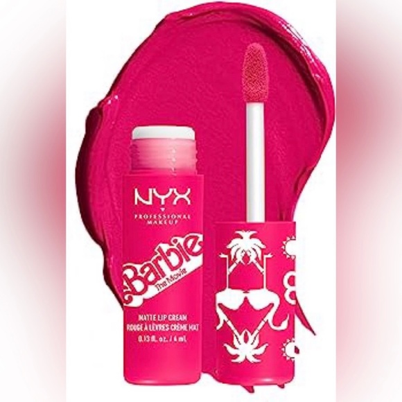 NYX Barbie Matte Lip Cream 01 Dreamhouse Pink - Picture 3 of 4